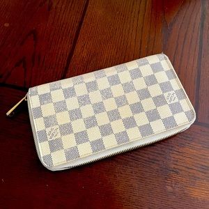 Louis Vuitton Damier Azure Zippy Organizer Long Wallet